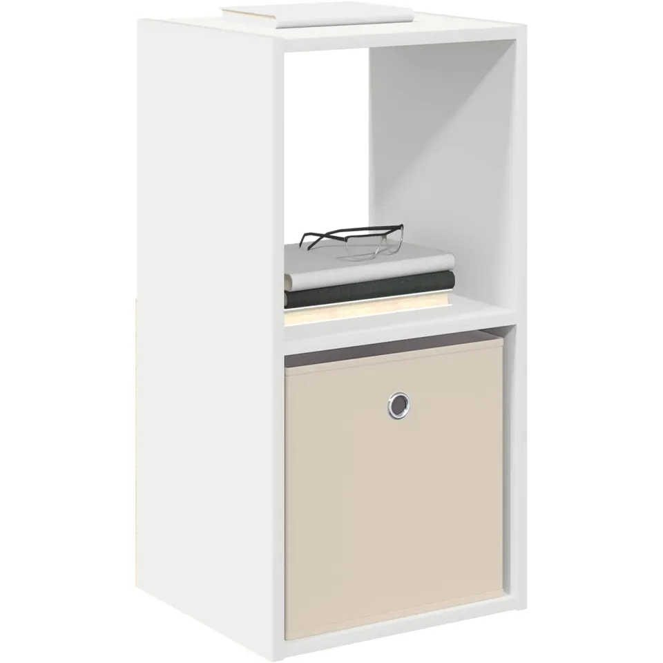 vidaXL Nachtkastje 2 st Wit 35 x 32 x 68,5 cm Bewerkt hout