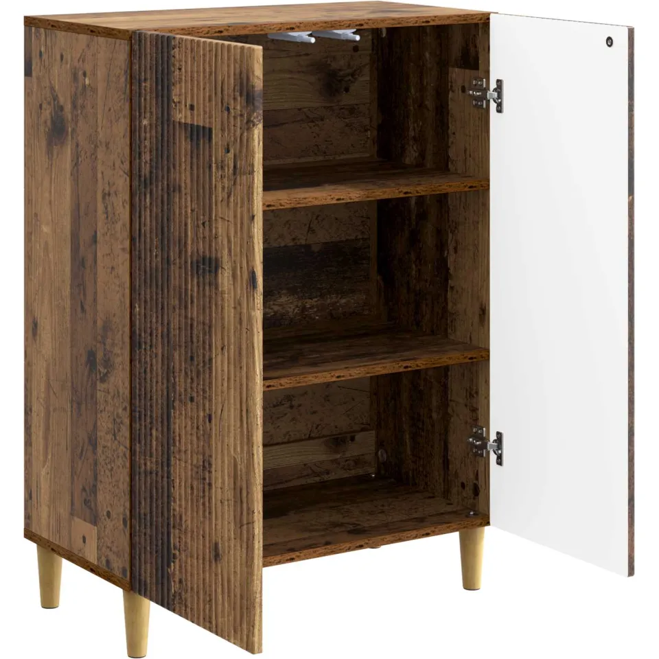 vidaXL Dressoir Oud hout 66 x 34,5 x 90 cm Bewerkt hout bruin, foto 3