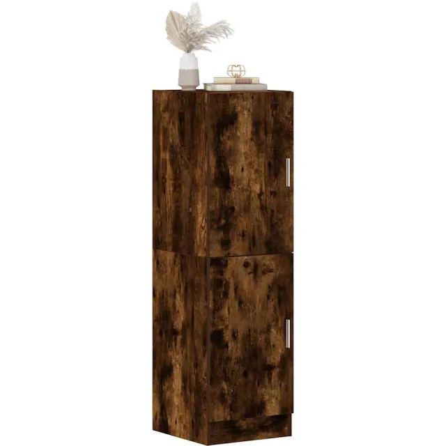 vidaXL Keukenkast 38x41,5x131,5 cm bewerkt hout gerookt eikenkleurig Bruin