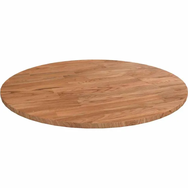 vidaXL Tafelblad rond Ø40x1,5 cm bewerkt massief eikenhout lichtbruin