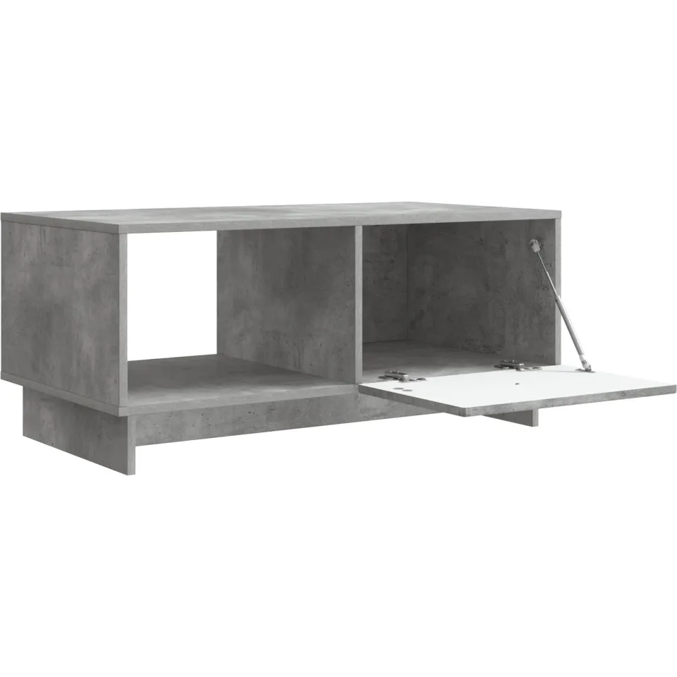 vidaXL Salontafel Betongrijs 90 x 50 x 40 cm Bewerkt hout grijs, foto 4