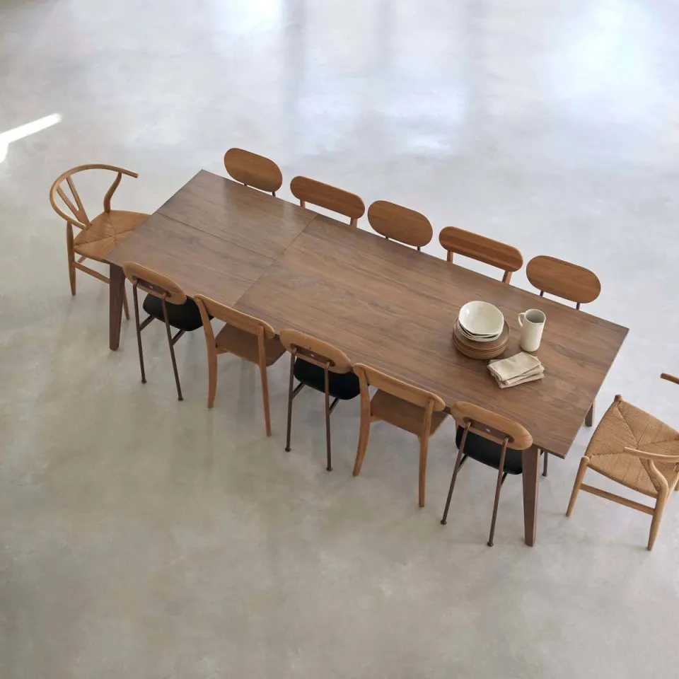 Tikamoon Esmée uitschuifbare eettafel bruin, foto 3