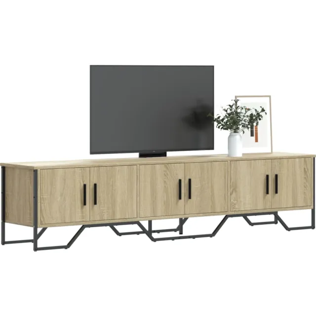 vidaXL Tv-meubel 180x34x41 cm bewerkt hout sonoma eikenkleurig Bruin