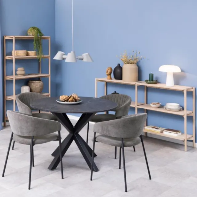 Giga Living Boekenkast Ronna - Wit - 86x30x160cm