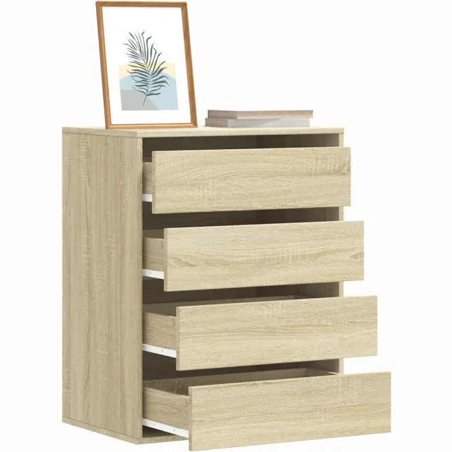 vidaXL Ladekast 60x41x76 cm bewerkt hout sonoma eikenkleurig Bruin