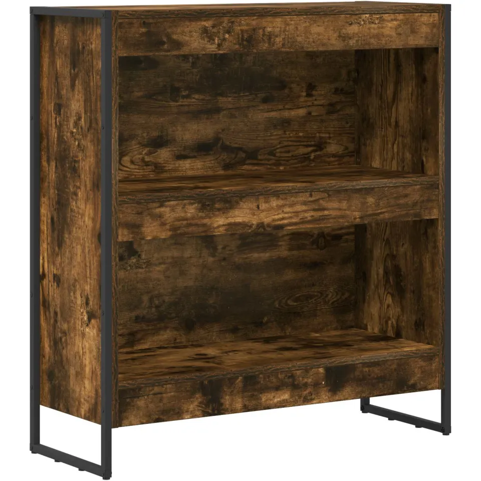 vidaXL Boekenkast 80 x 30 x 86,5 cm Bewerkt hout Rook Eik bruin, foto 3
