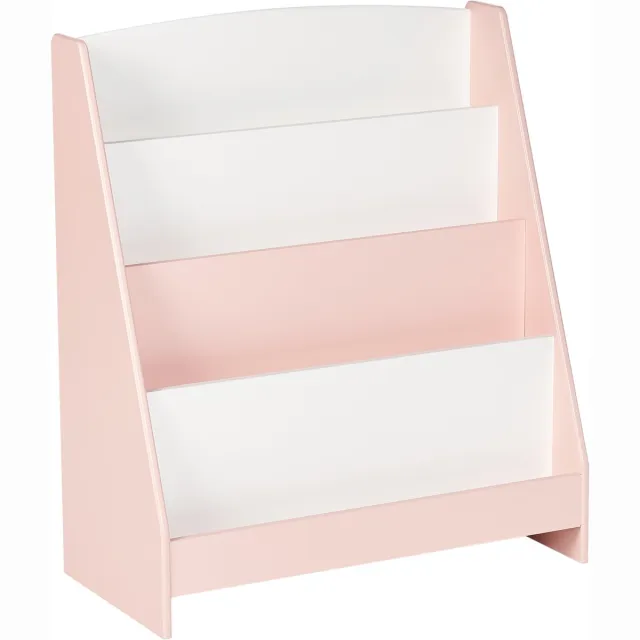 Beliani LILOET - Boekenkast met 4 planken - Pastelroze - Hout