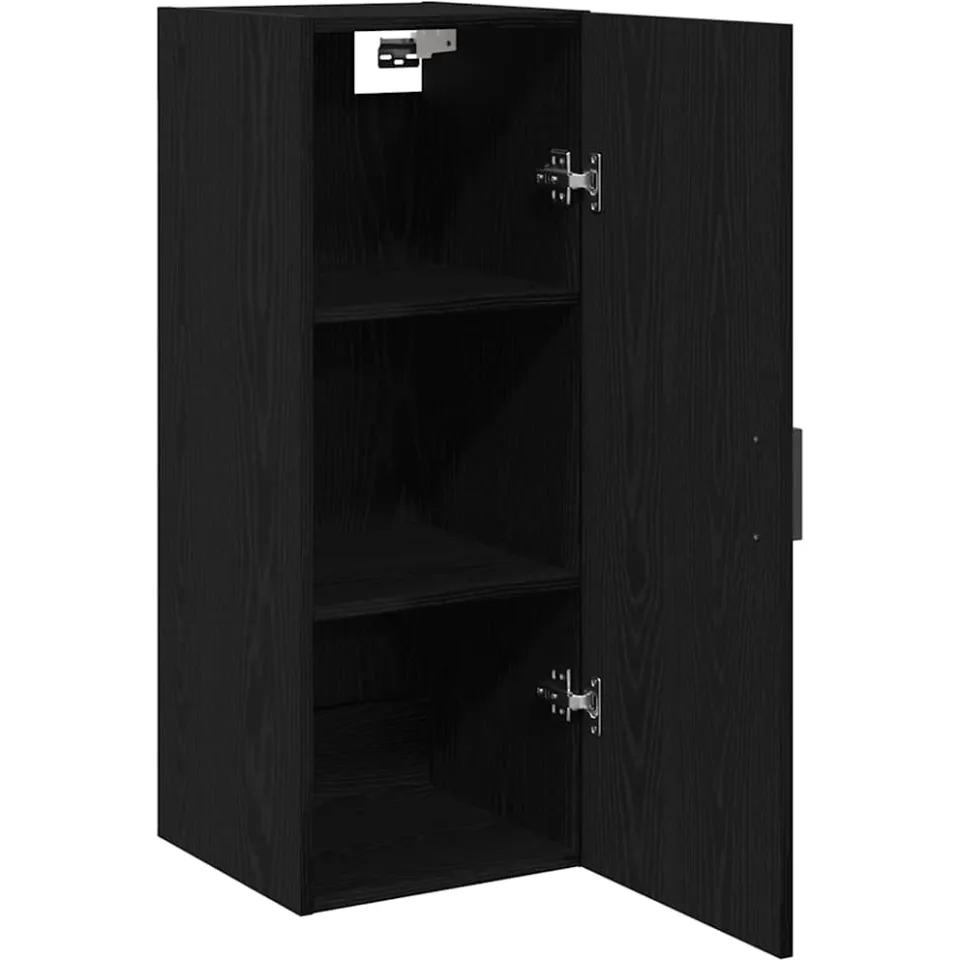 vidaXL Wandkast 34,5x34x90 cm bewerkt hout zwart eikenkleurig, foto 4