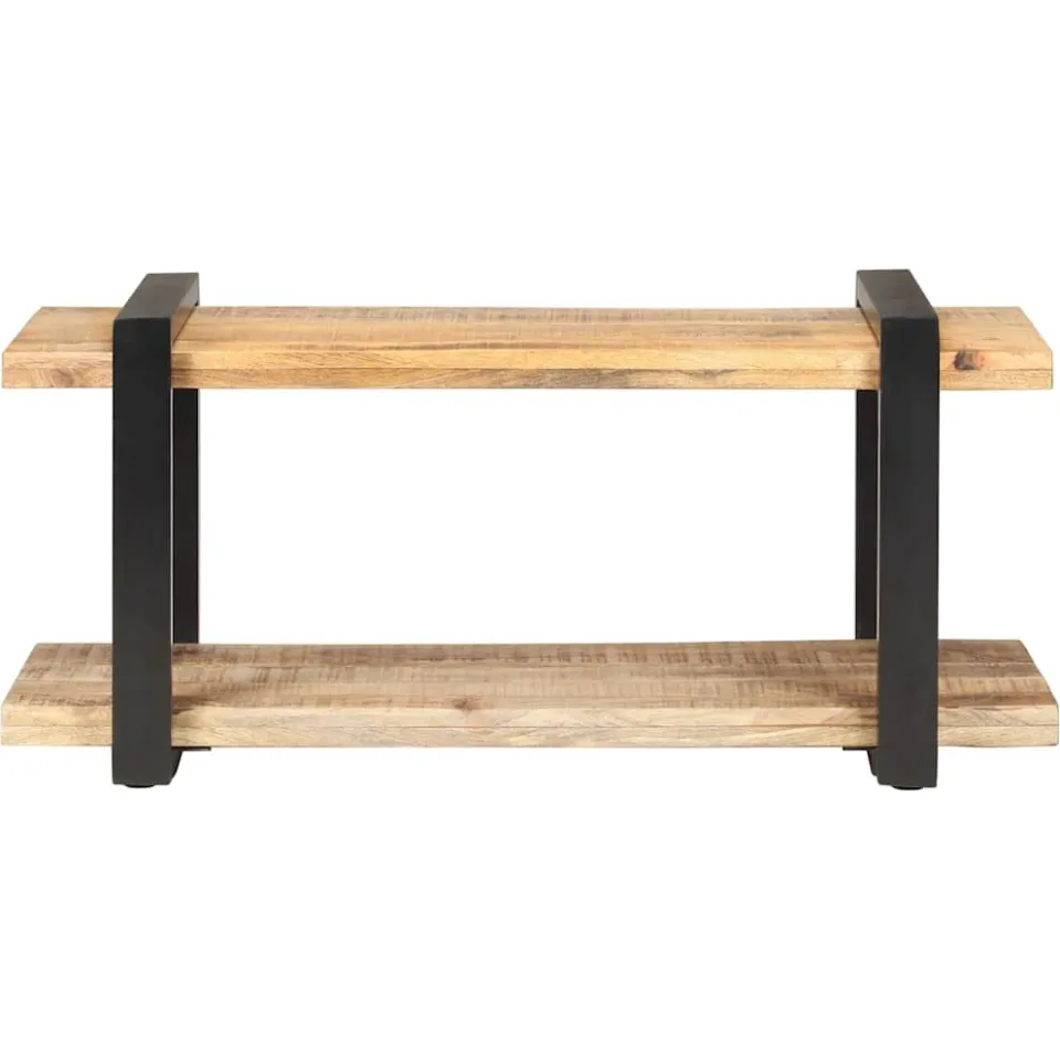 vidaXL Tv-meubel 90x40x40 cm ruw mangohout bruin, foto 2
