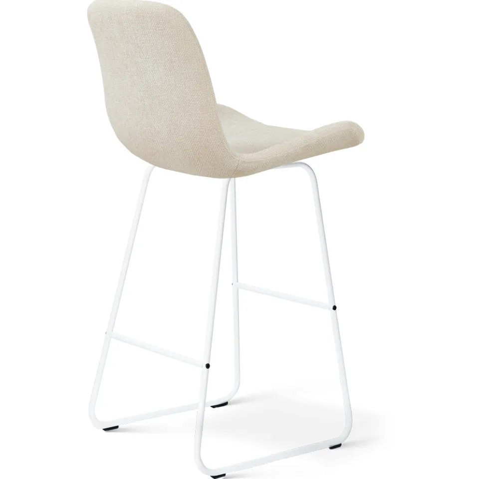 Nolon Nino-Fé barkruk cottonbeige - wit onderstel - 75 cm, foto 3