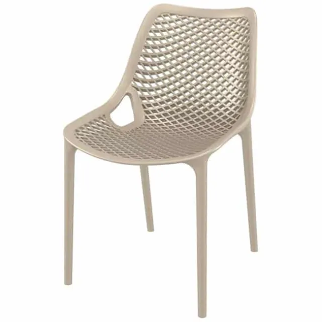 Stoel Ariane taupe kunststof