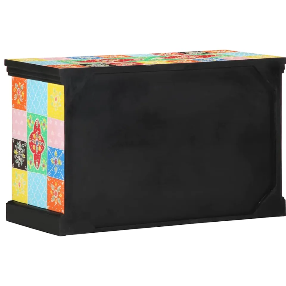 vidaXL TV-kast 80 x 35 x 50 cm Multikleur Massief Mango Hout meerkleurig, foto 4