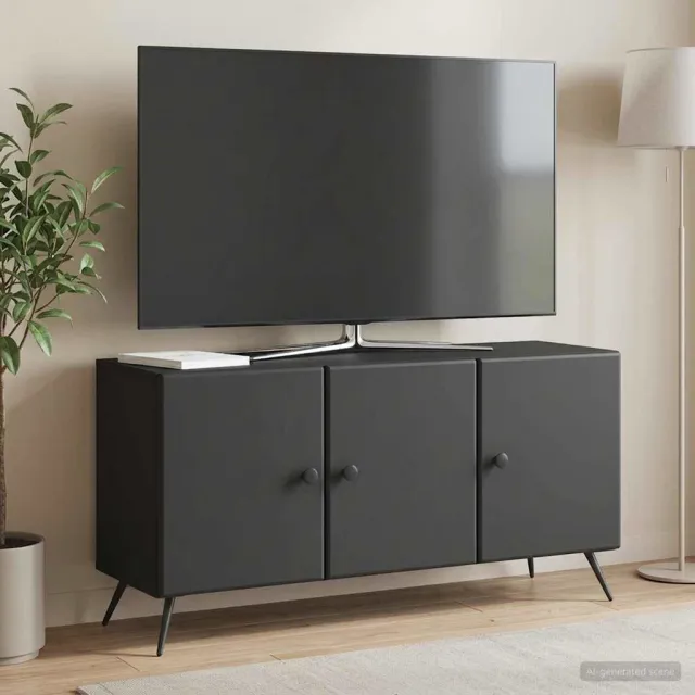 vidaXL TV-kast Zwart 99 x 34,5 x 50 cm Bewerkt hout