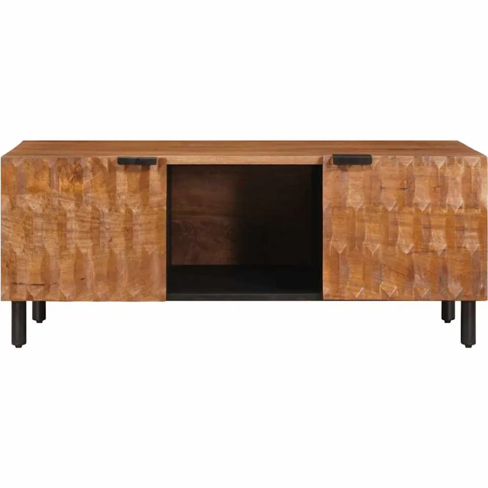 vidaXL Salontafel Bruin 100 x 54 x 40 cm Massief Mango Hout, foto 3