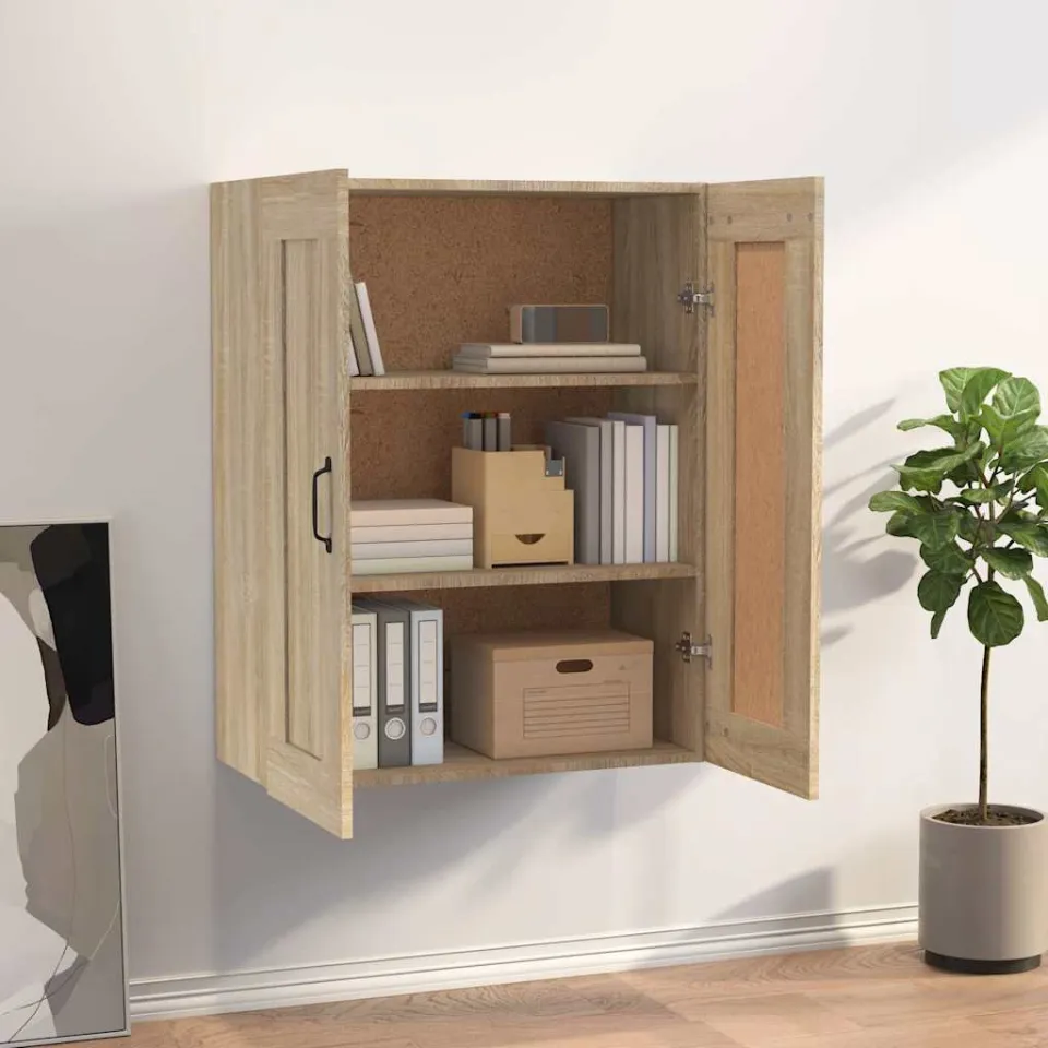 vidaXL Hangkast 69,5x32,5x90 cm sonoma eikenkleurig, foto 3