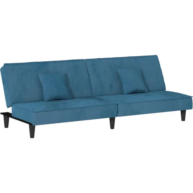 GranMaison Slaapbank - Uitklapbaar - Slaapstoel - Logeerbed - Zetelbed - Slaapfauteuil - Vouwbed - 2 persoons - Zeer comfortabel - Blauw