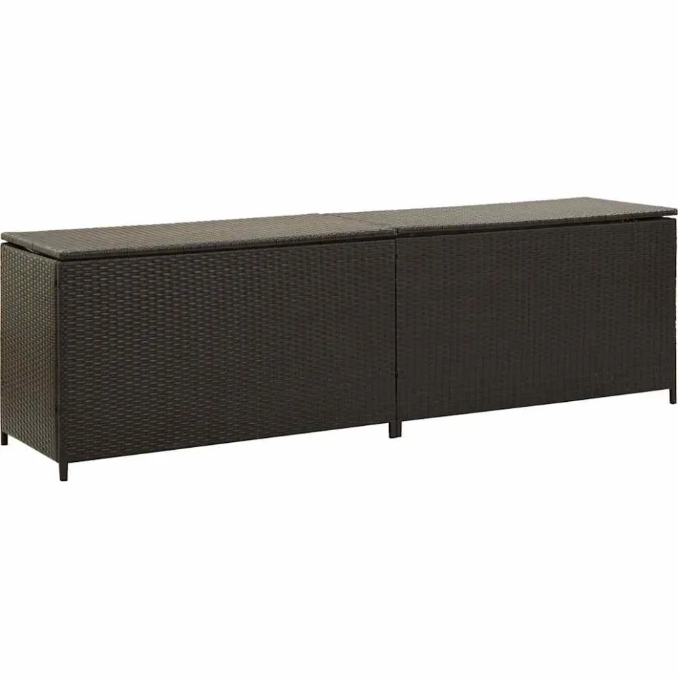 vidaXL Tuinbox 200x50x60 cm poly rattan bruin, foto 3