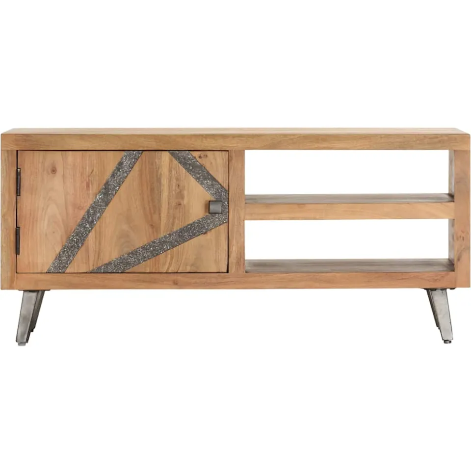vidaXL Salontafel 90x45x40 cm massief acaciahout Bruin