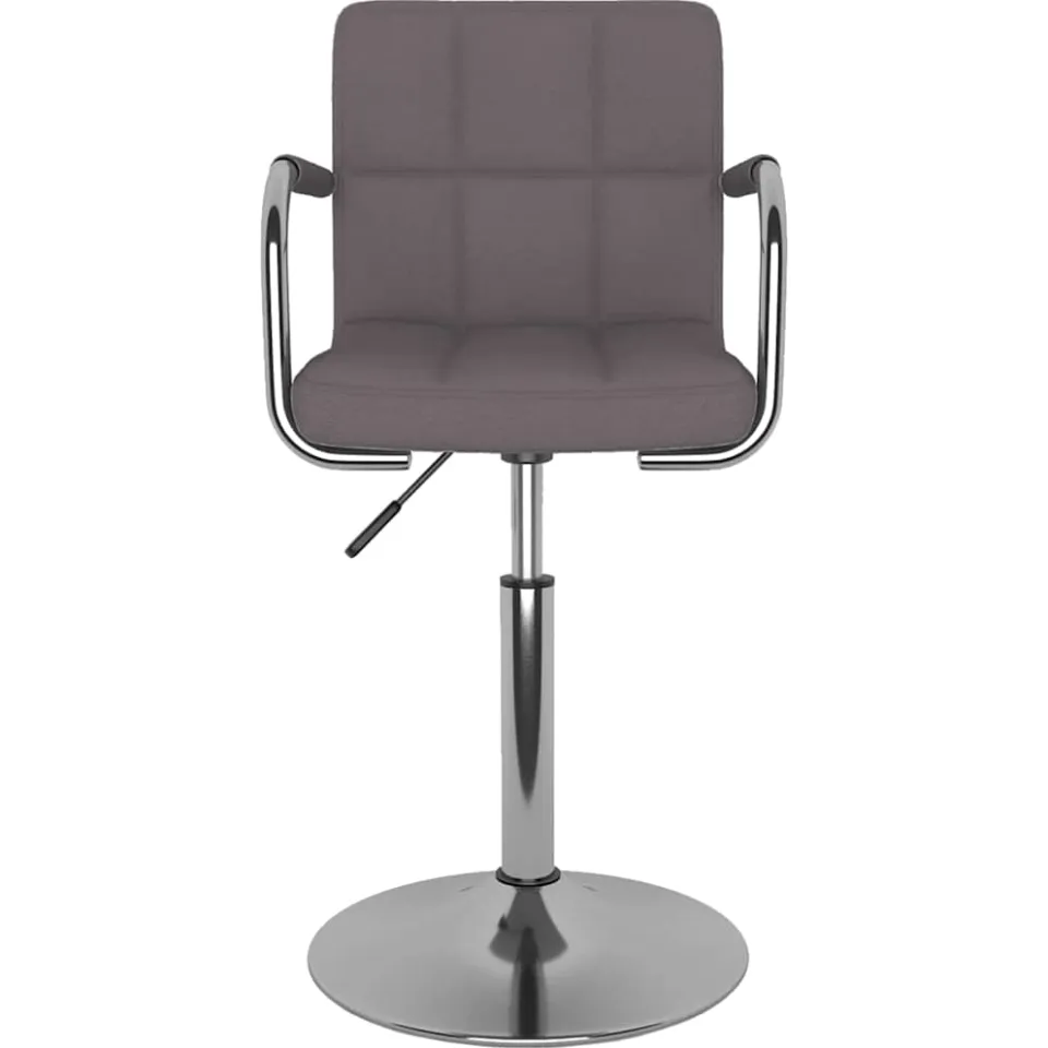 vidaXL Barkruk stof taupe