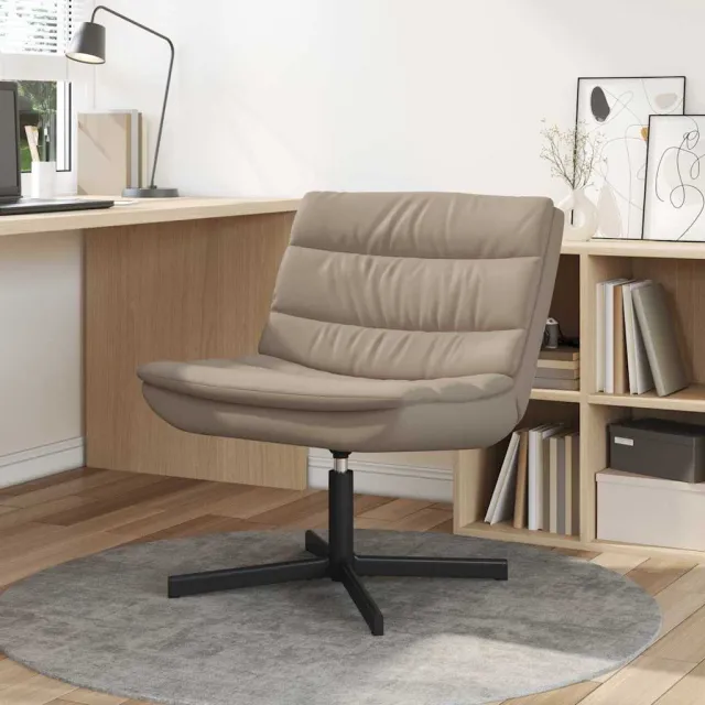vidaXL Draaistoel Cappuccino 63 x 75 x 76 cm Kunstleer Bruin