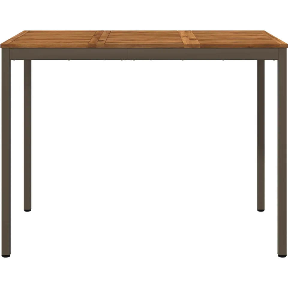 vidaXL Tuinbar Tafel NAARDEN Natuurlijk en Koffie 141 x 80,5 x 105 cm Bruin