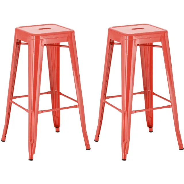 Luxe Comfort Torino 0114 barkrukken (set van 2) - rood