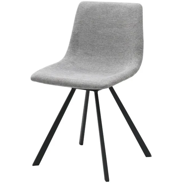 Nordic Home Ronan eetkamerstoel stof - lichtgrijs