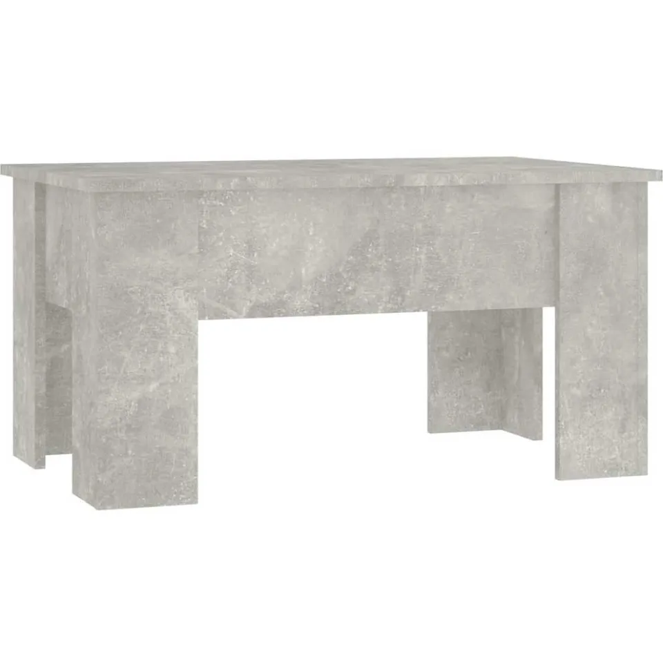 vidaXL Salontafel 79x49x41 cm bewerkt hout betongrijs