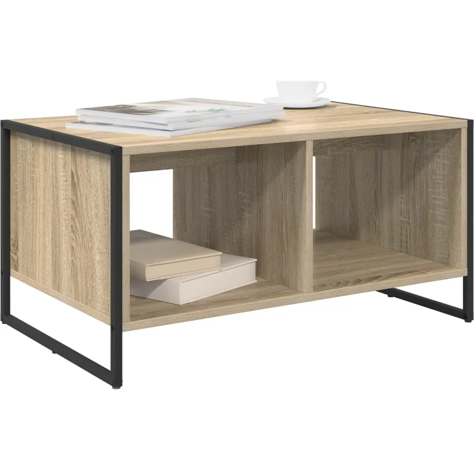 vidaXL Salontafel Sonoma 80 x 50 x 40 cm Bewerkt hout Bruin