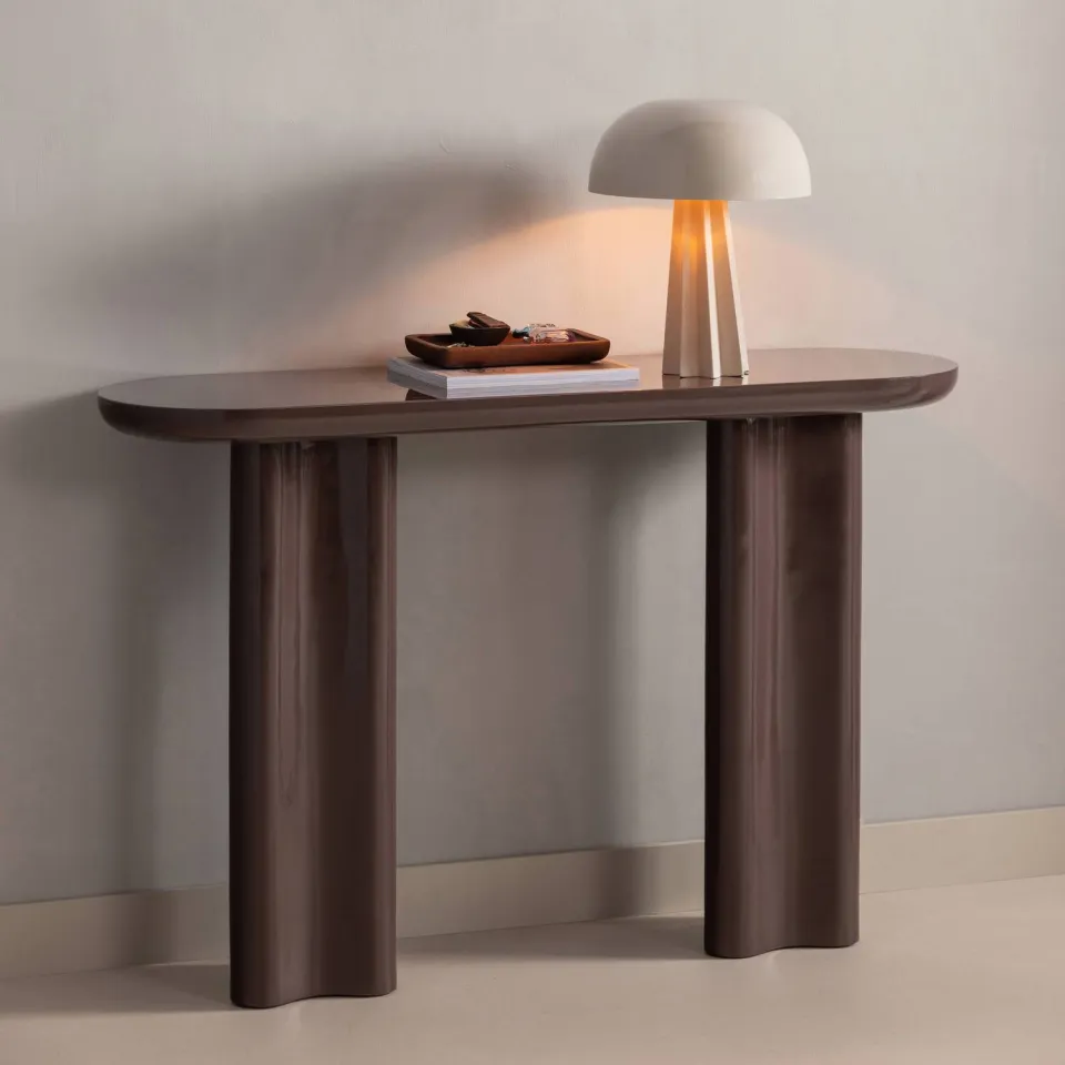 WOOOD Evara consoletafel donkerbruin, foto 2