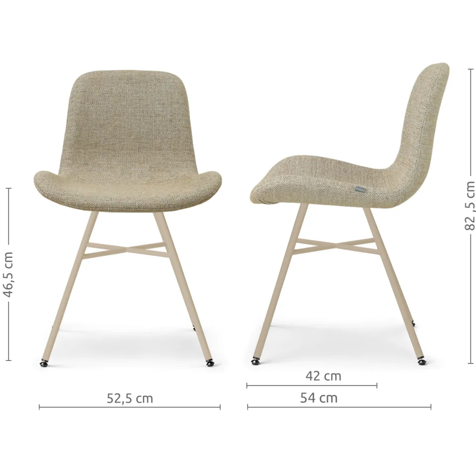 Nolon Noa-Fé eetkamerstoel taupe melange - beige onderstel, foto 2