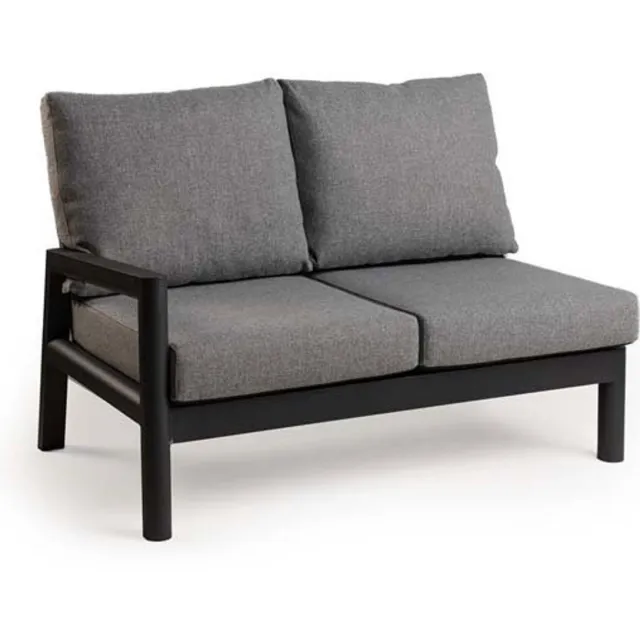 Tierra Outdoor Sevilla 2-zits lounge bank rechts charcoal Tierra Outdoor grijs