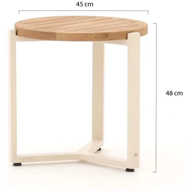Apple Bee Monaco lounge tuintafel ø 45cm (h: 48) bruin, foto 2