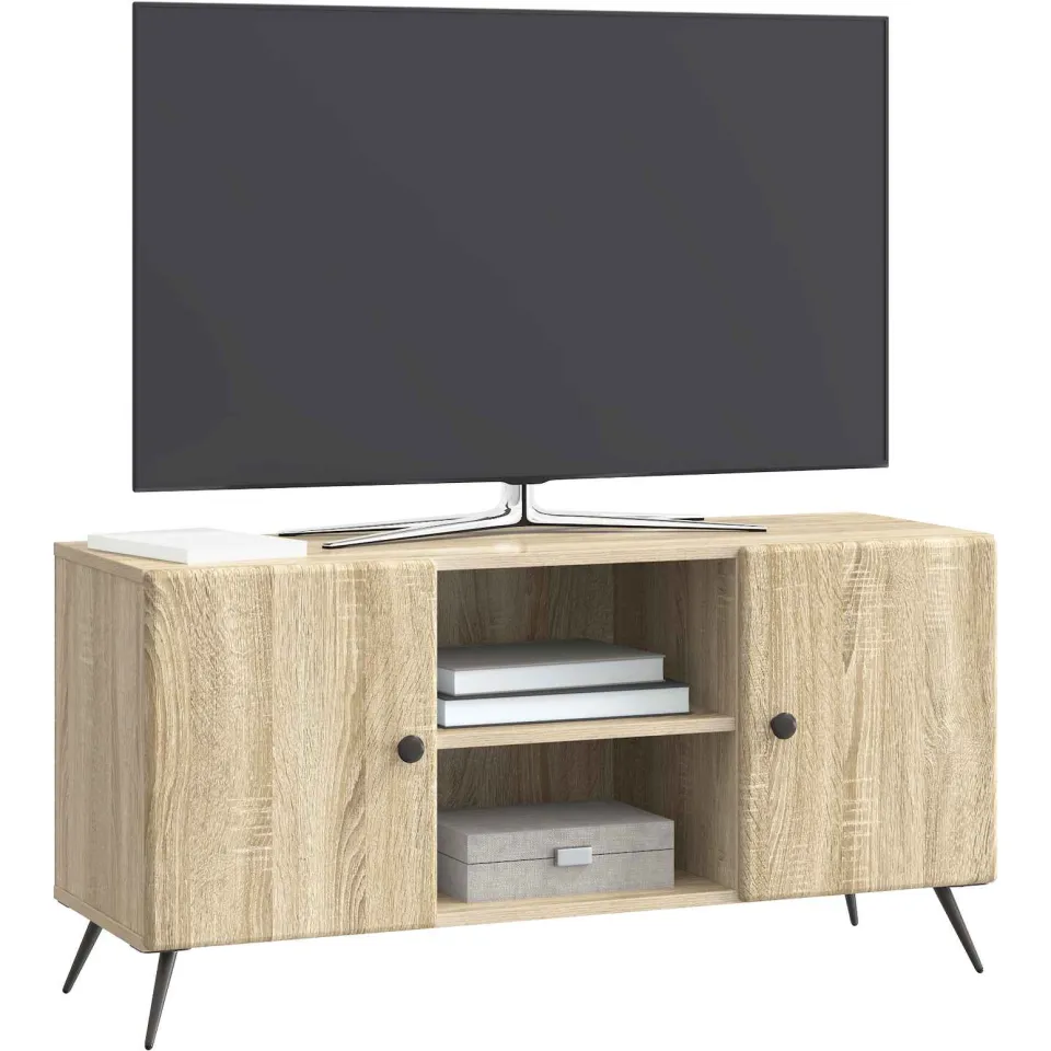 vidaXL TV-kast 102 x 34,5 x 50 cm Sonoma Eiken Bewerkt hout, foto 3