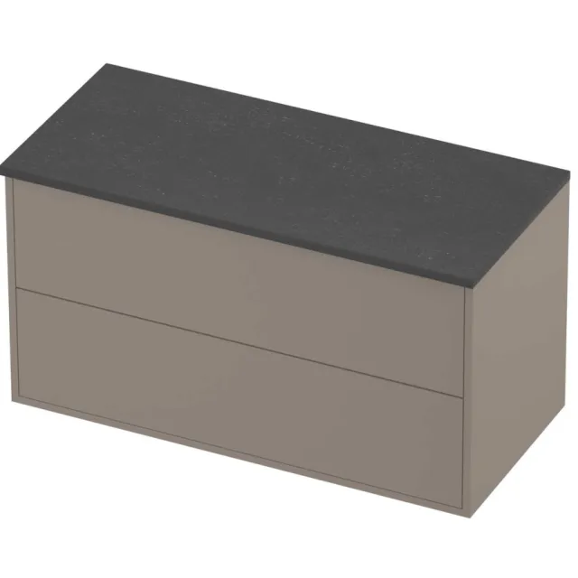 Proline Deck Badmeubelset Hardsteen Voor Grepen Symmetrisch 100x46x54 cm Blue Stone Clay Beige