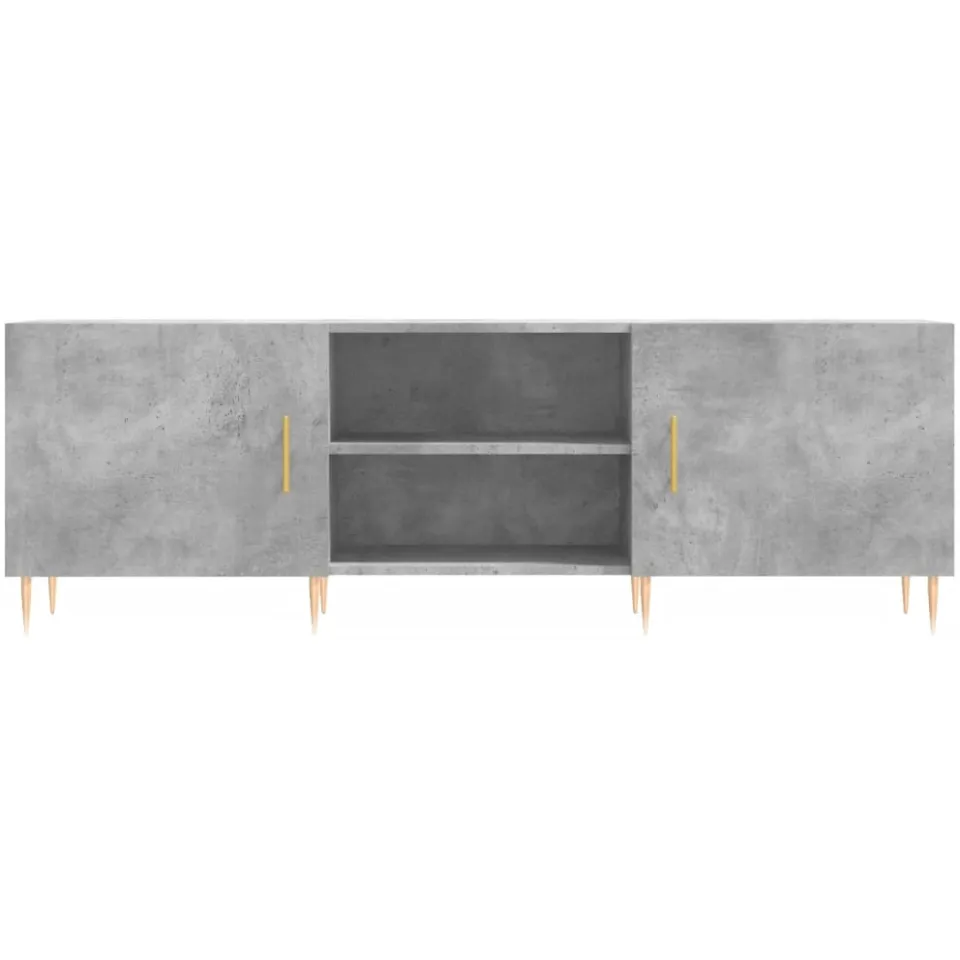 vidaXL Tv-meubel 150x30x50 cm bewerkt hout betongrijs grijs