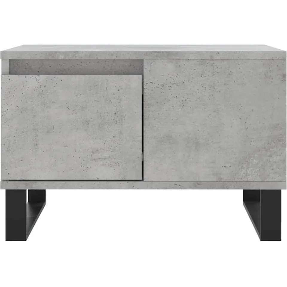 vidaXL Salontafel 55x55x36,5 cm bewerkt hout betongrijs grijs