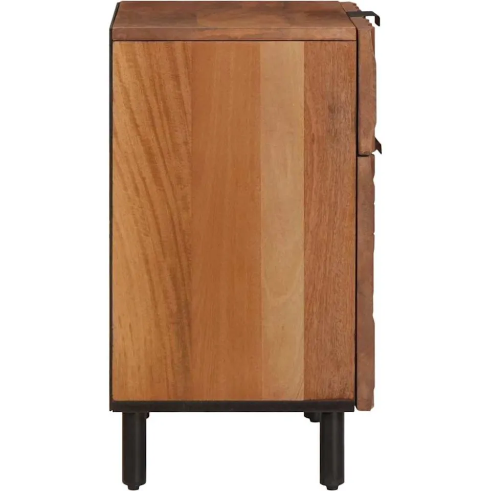 vidaXL Nachtkastje Bruin 50 x 33 x 60 cm Massief Mango Hout, foto 4