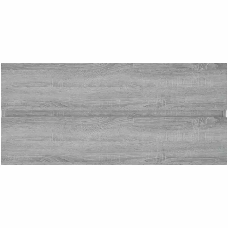 vidaXL Wastafelkast 100x38,5x45 cm bewerkt hout grijs sonoma eiken, foto 4