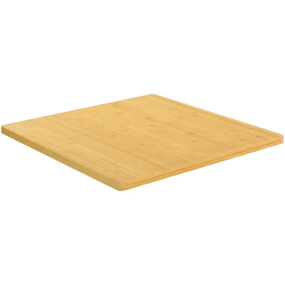 vidaXL Tafelblad 90x90x2,5 cm bamboe Bruin