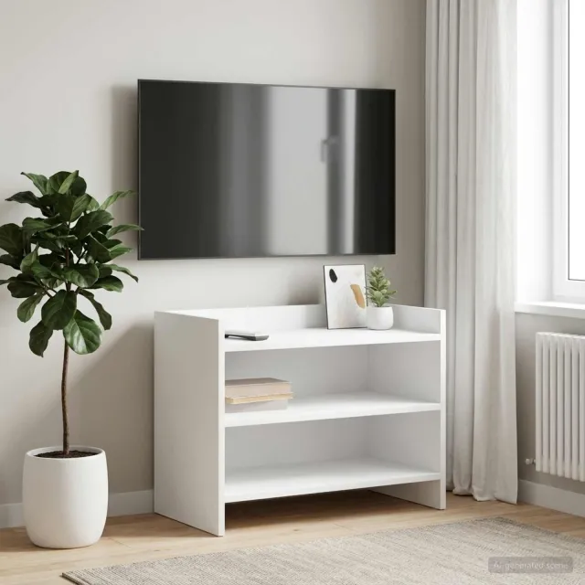 vidaXL TV-kast 60 x 33 x 47 cm Wit Bewerkt hout, foto 2