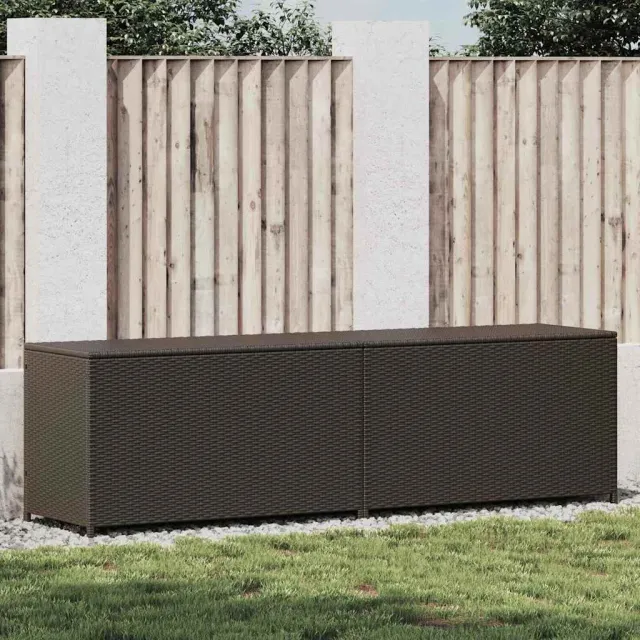 vidaXL Tuinbox 200x50x60 cm poly rattan bruin, foto 2