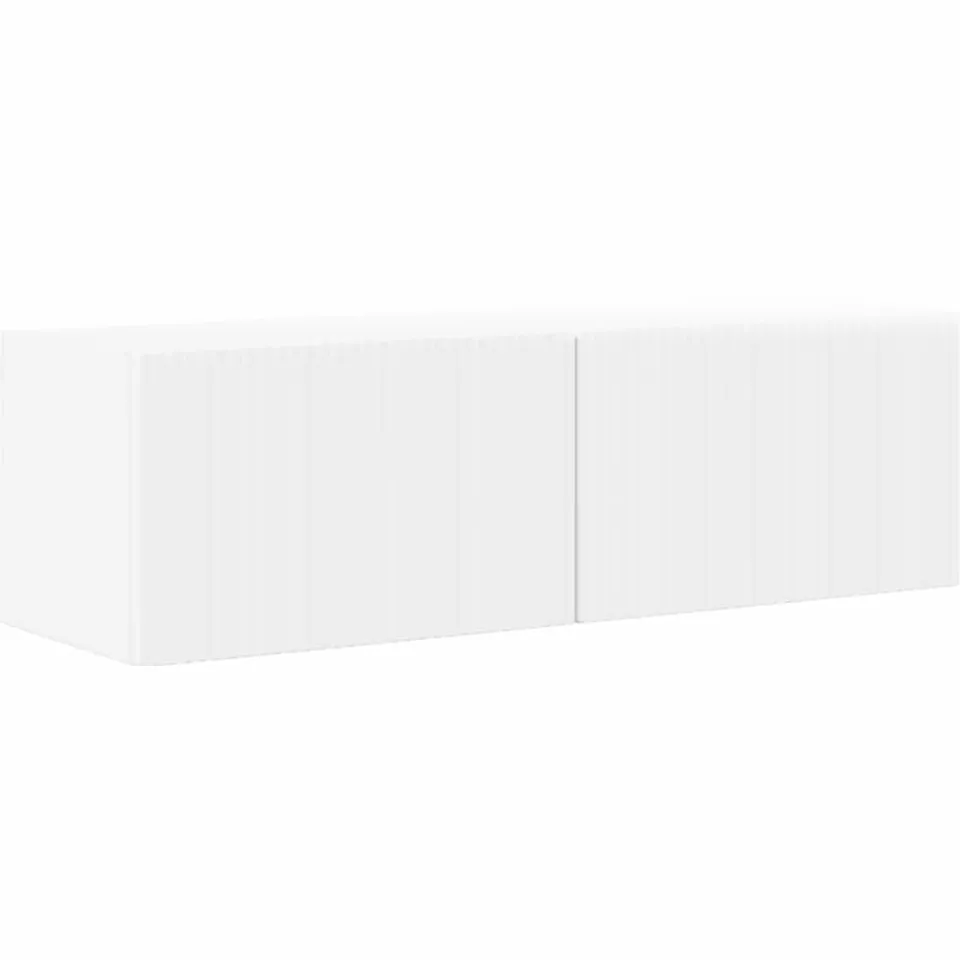 vidaXL TV Wandkast 98 x 31 x 29,5 cm Wit Bewerkt hout