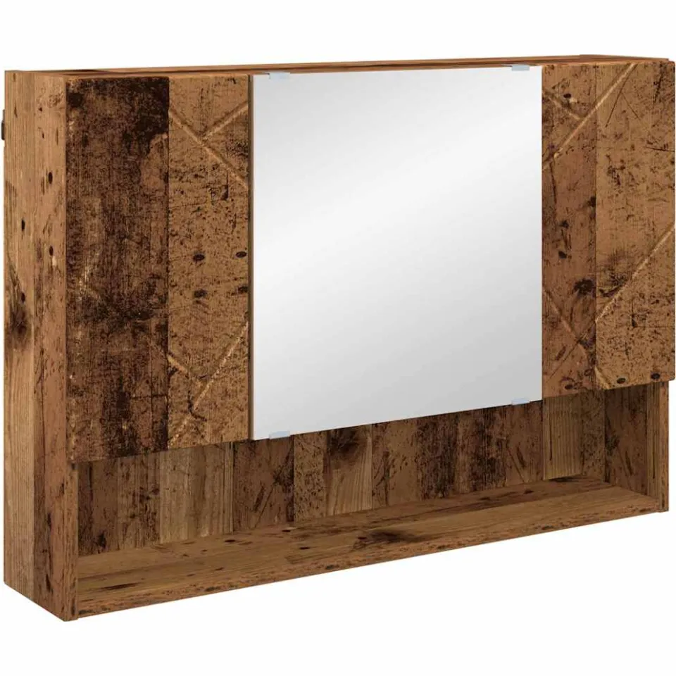 vidaXL Badkamermeubelset 5 st Oud Hout 35 x 30 x 192 cm bruin, foto 3