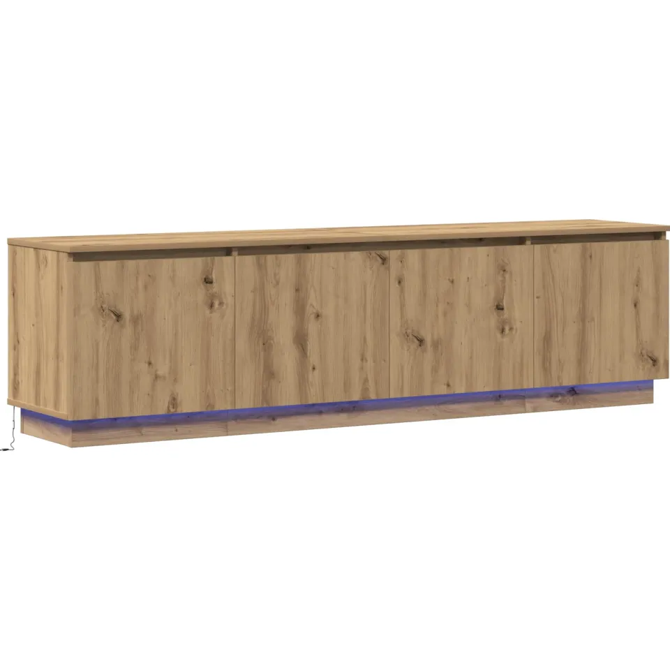 vidaXL TV-kast 180 x 38 x 49 cm Artisan Eiken Bewerkt hout, foto 3
