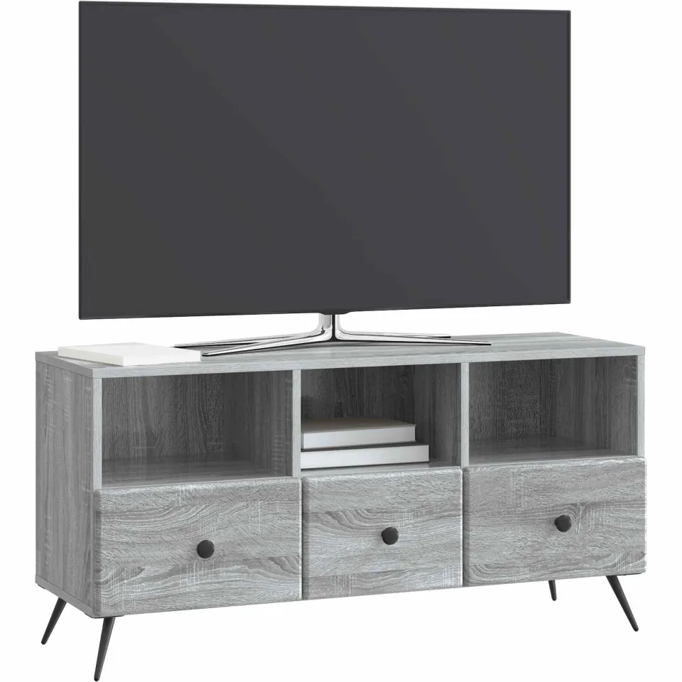 vidaXL TV-kast met lade Grijs sonoma 102 x 34,5 x 50 cm Bewerkt hout