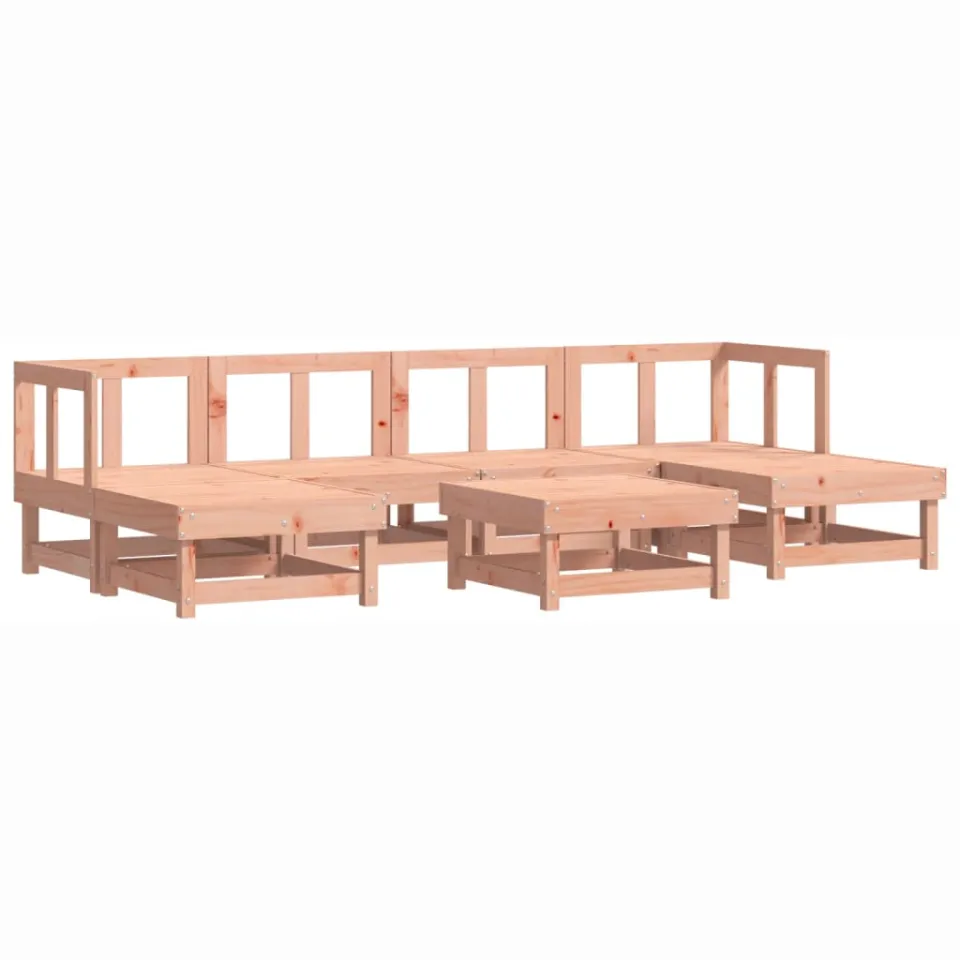 vidaXL 7-delige Loungeset massief douglashout bruin, foto 3