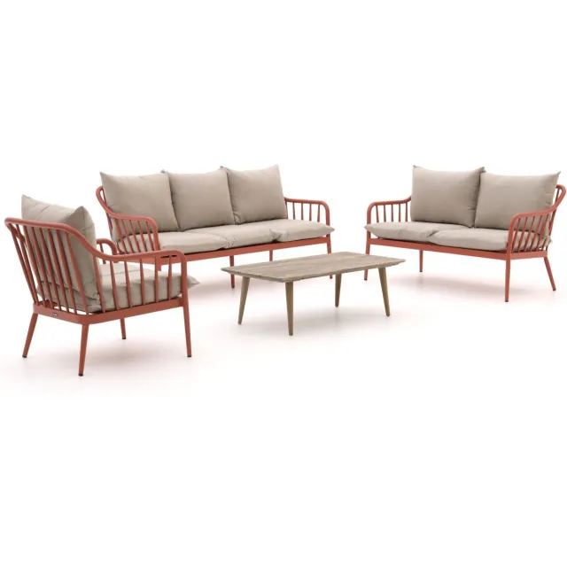 Manifesto Furniture Manifesto Celante/ROUGH-K stoel-bank loungeset 4-delig Oranje