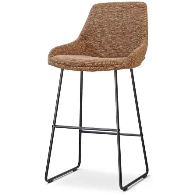 Nolon Nino-Isa barkruk bruin blend - zwart onderstel - 75 cm