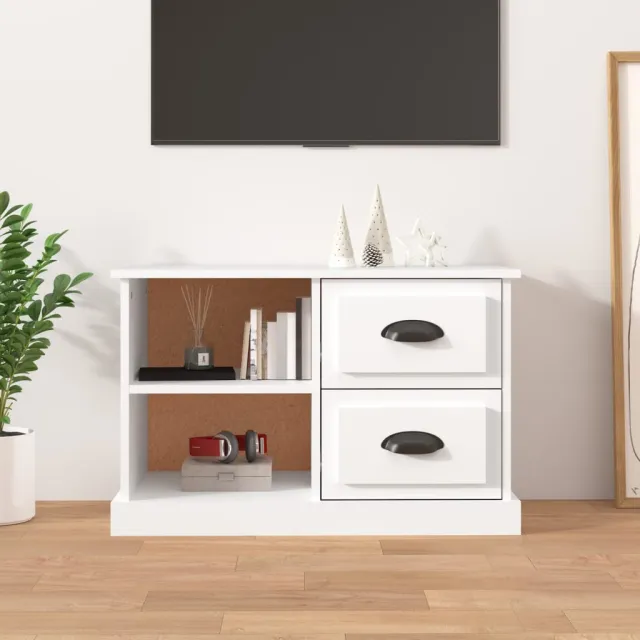 vidaXL Tv-meubel 73x35,5x47,5 cm bewerkt hout wit, foto 2